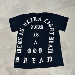 Kanye West I Feel Like Pablo Ultralight Beam Shirt Size Medium Black Authentic